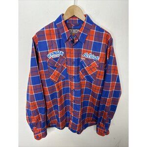 DIXXON Hot Harley Nights Men L Flannel Shirt Hansen Distillery (Adrian Name)